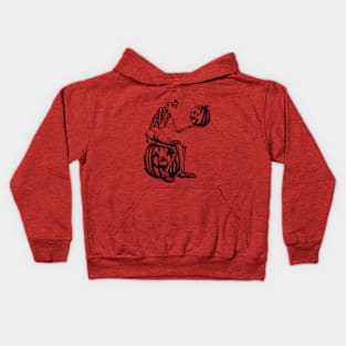 Wilsonrudy Kusmin Skull Pumpkin Ink Kids Hoodie